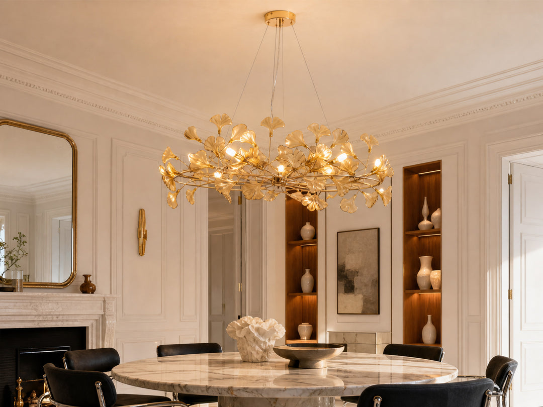 Ginkgo Round Chandelier