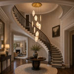 Yiosi Amber Linear Natural Stone Chandelier