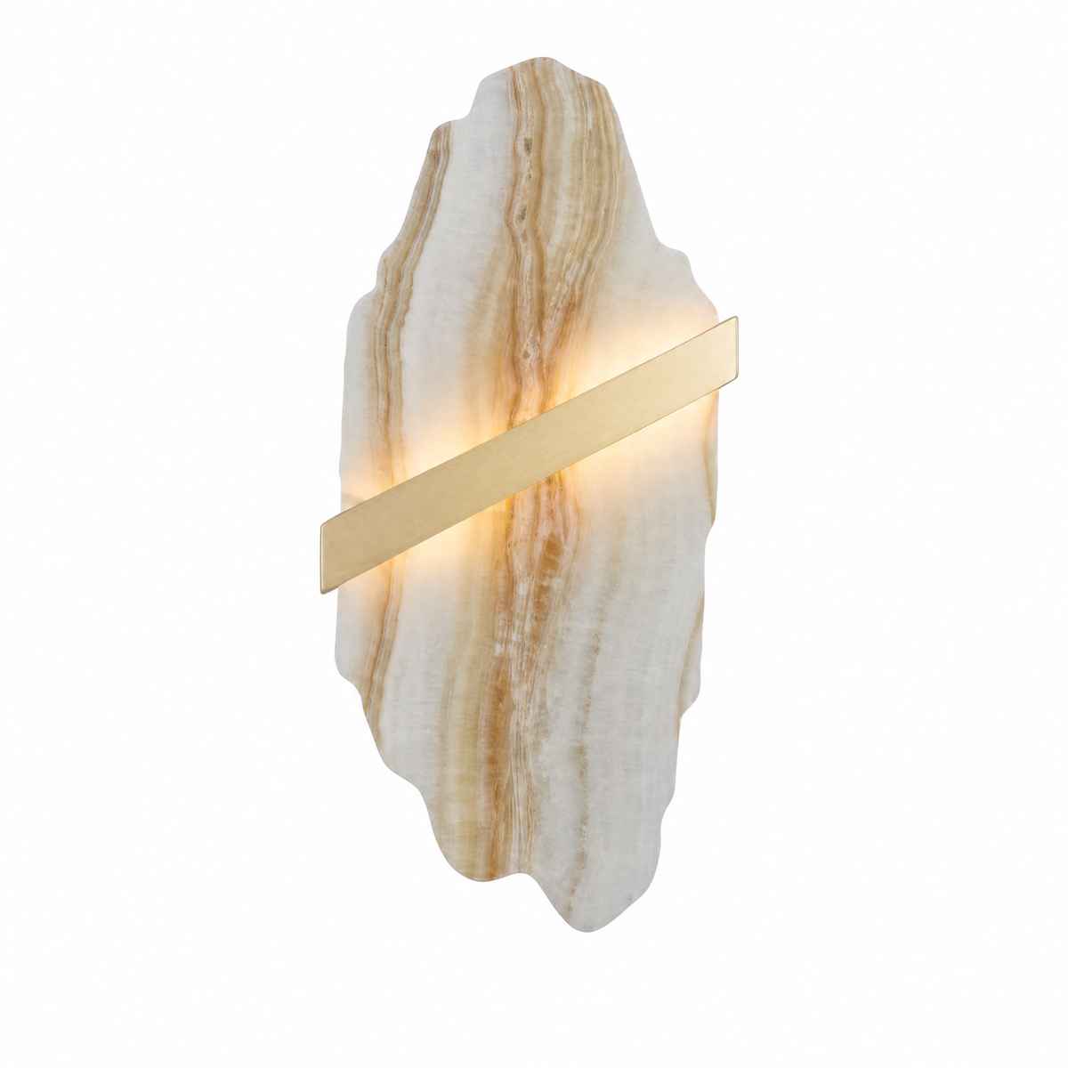 Amber Mini Natural Stone Table Lamp