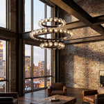 Yiosi Bubbles 3-Tier Nested Glass Pendant Light - scene-2