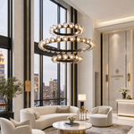 Yiosi Bubbles 3-Tier Nested Glass Chandelier