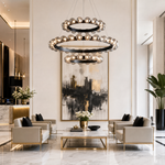 Yiosi Bubbles 3-Tier Nested Glass Chandelier