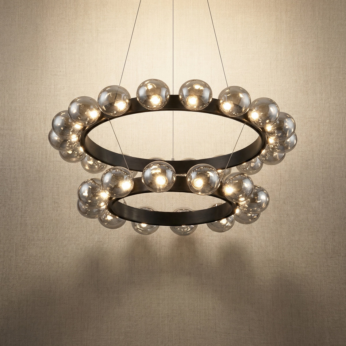 Yiosi Bubbles Nested Glass Pendant Light 31" - 31" (Dia 800mm)