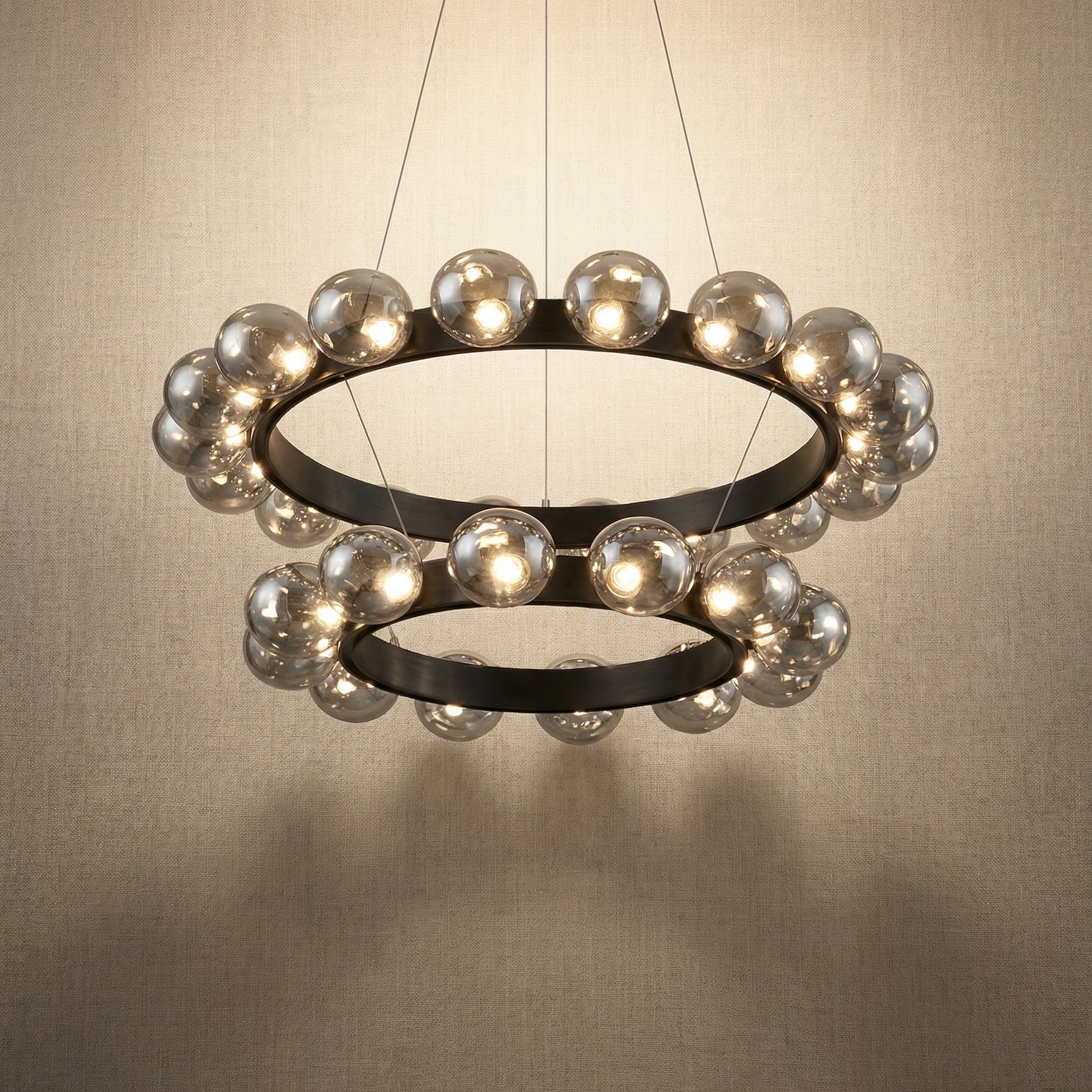 Yiosi Bubbles Nested Glass Pendant Light 31" - 31" (Dia 800mm)