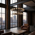 Yiosi Bubbles Nested Glass Pendant Light 31" - scene-2