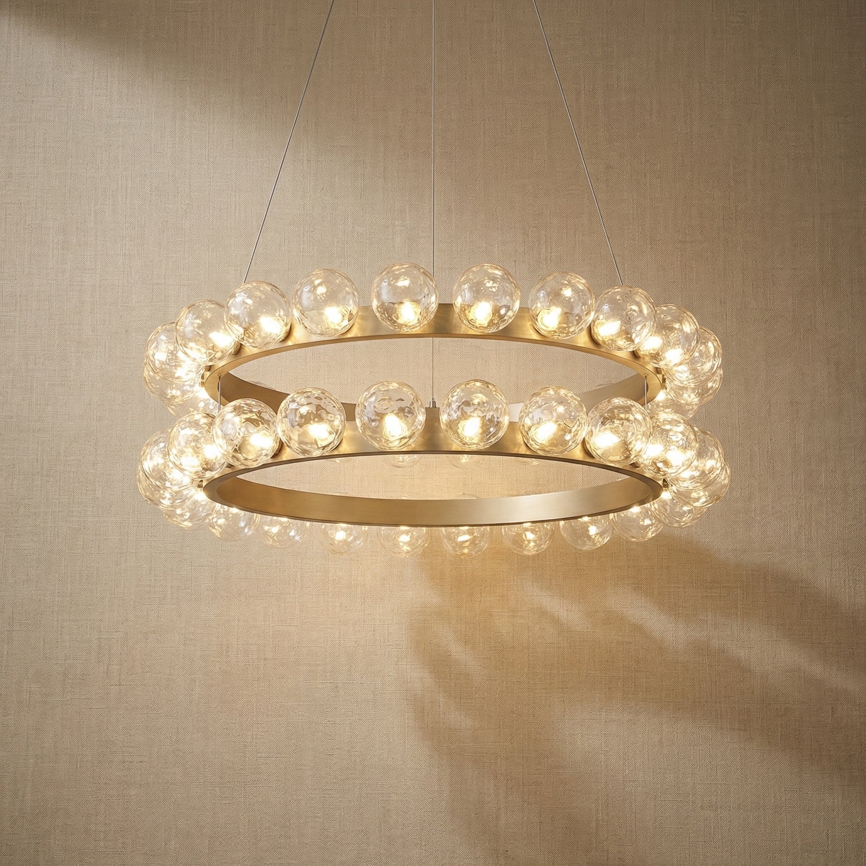 Yiosi Bubbles Nested Glass Pendant Light 39" - 39" (Dia 1000mm)