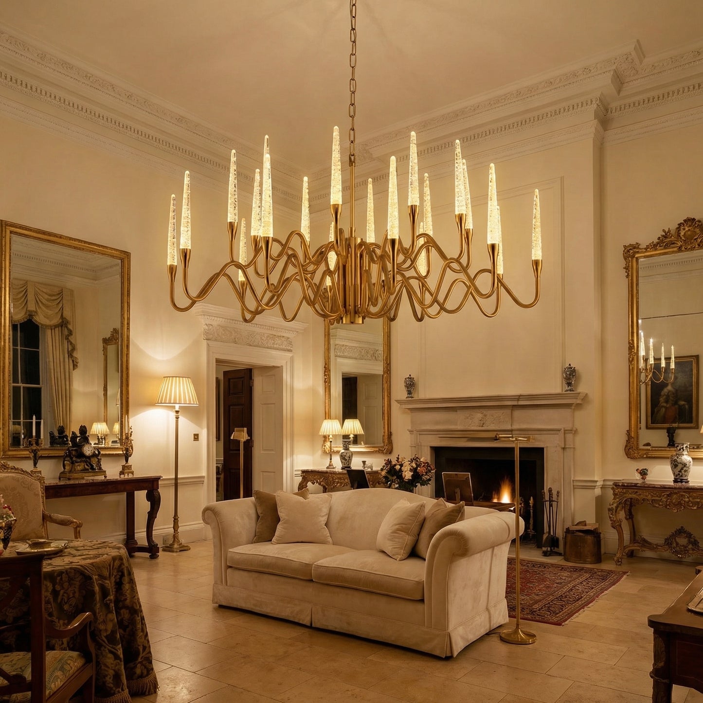 Yiosi Candlelight Glass Pendant Light - scene-1