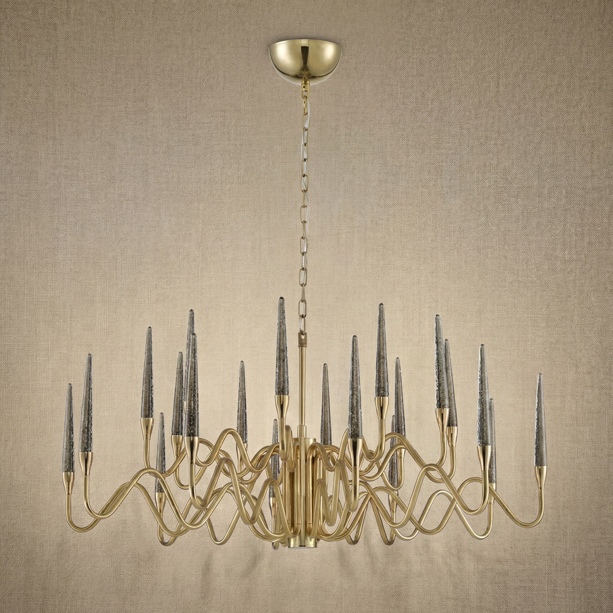 Yiosi Candlelight Glass Pendant Light - dark