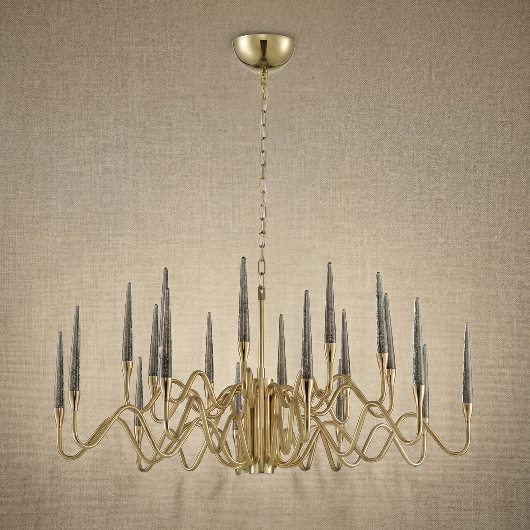 Yiosi Candlelight Glass Pendant Light - dark