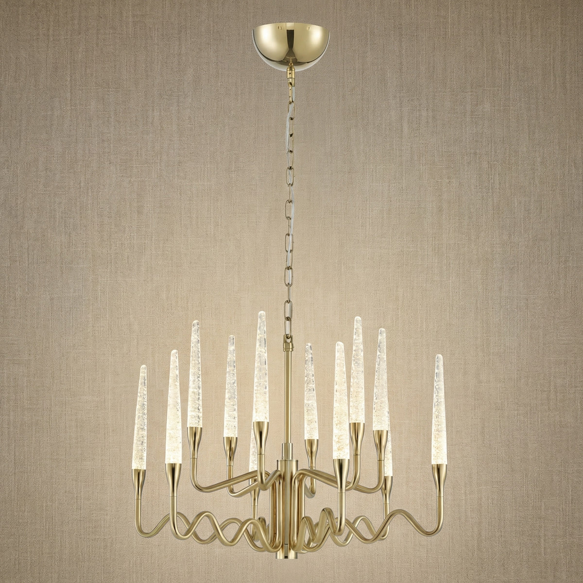 Yiosi Candlelight Glass Pendant Light - 24" (Dia 600mm)