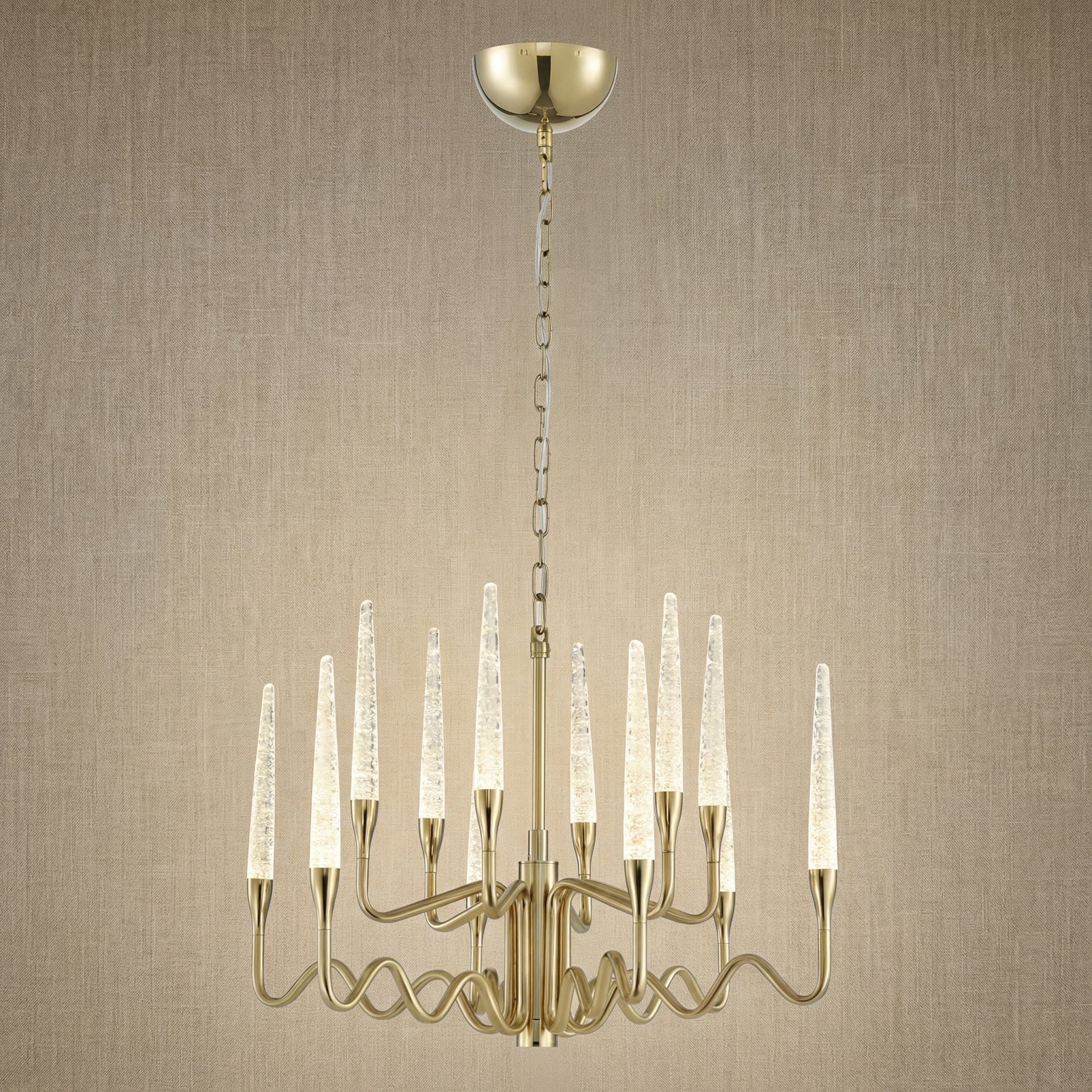 Yiosi Candlelight Glass Pendant Light - 24" (Dia 600mm)