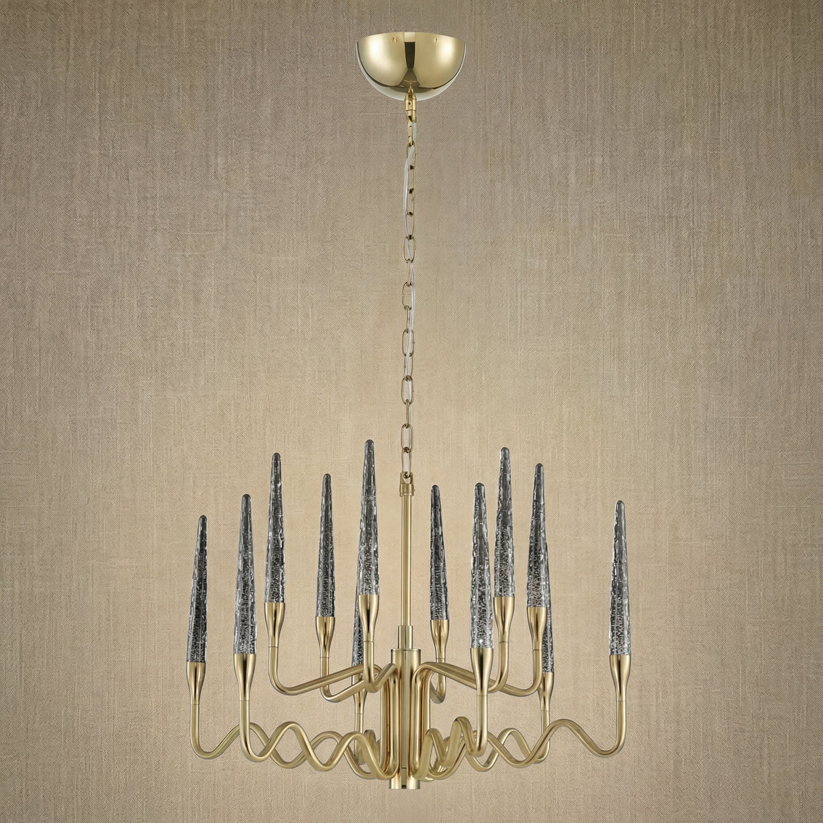 Yiosi Candlelight Glass Pendant Light - dark