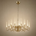 Yiosi Candlelight Glass Pendant Light - 31" (Dia 800mm)