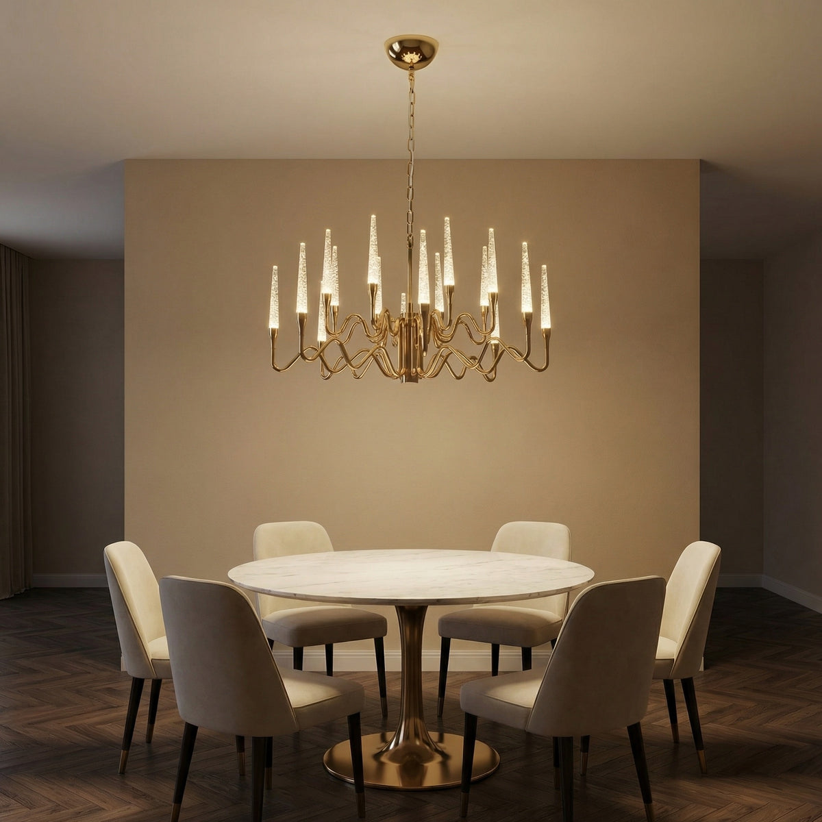 Yiosi Candlelight Glass Pendant Light - scene-1