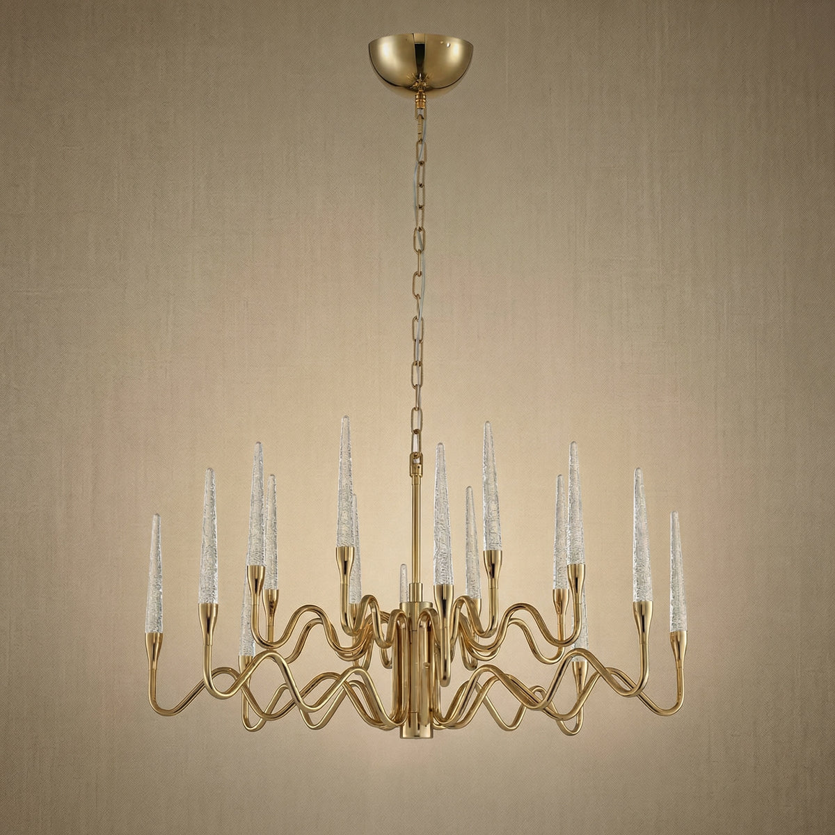 Yiosi Candlelight Glass Pendant Light - dark