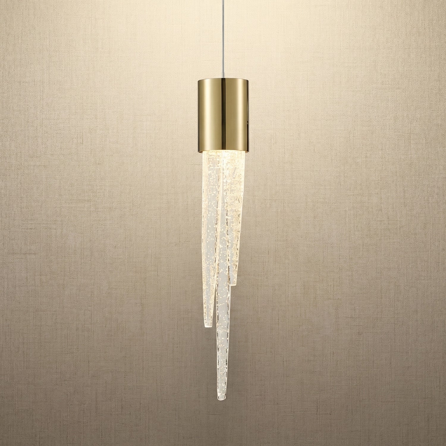 Yiosi Candlelight Mini Glass Pendant Light 7" - 7" (Dia 170mm)