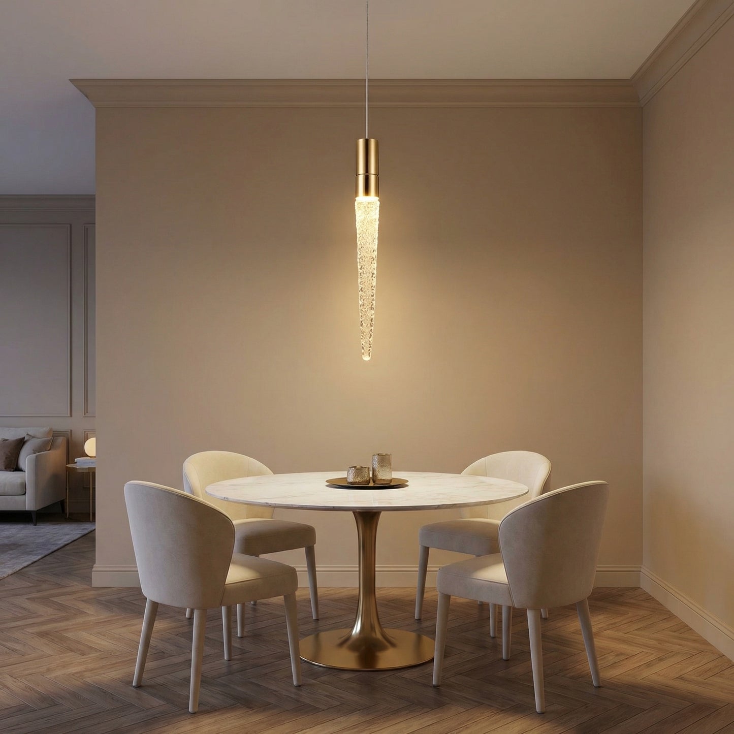 Yiosi Candlelight Mini Glass Pendant Light Style A - scene-1