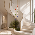 Yiosi Color Cascading Crystal Chandelier 6"