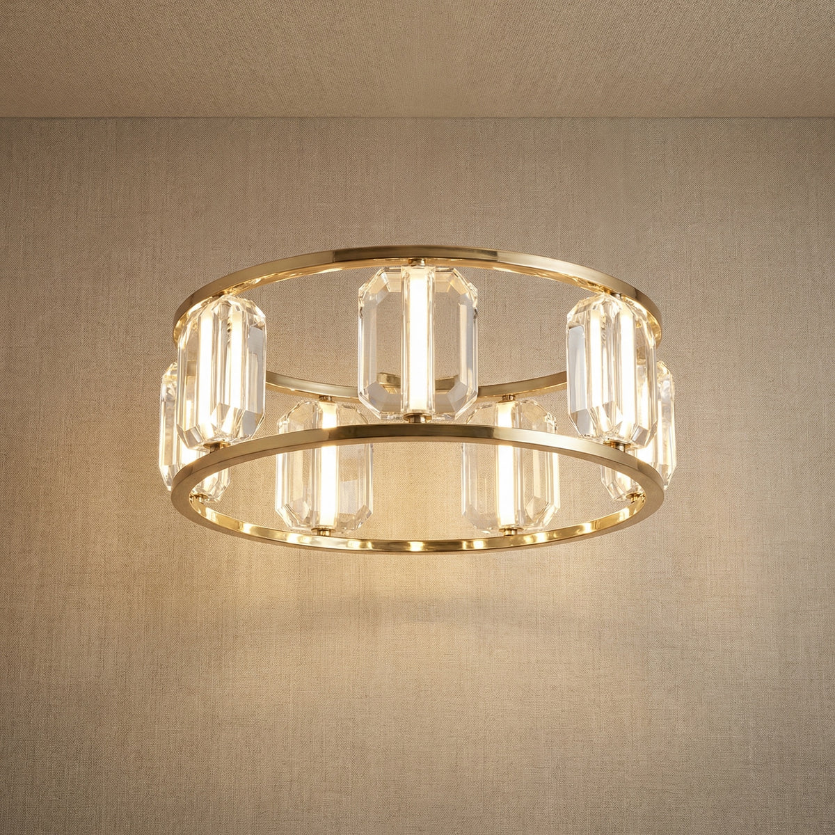 Yiosi Color Crystal Pendant Light - 24" (Dia 600mm)