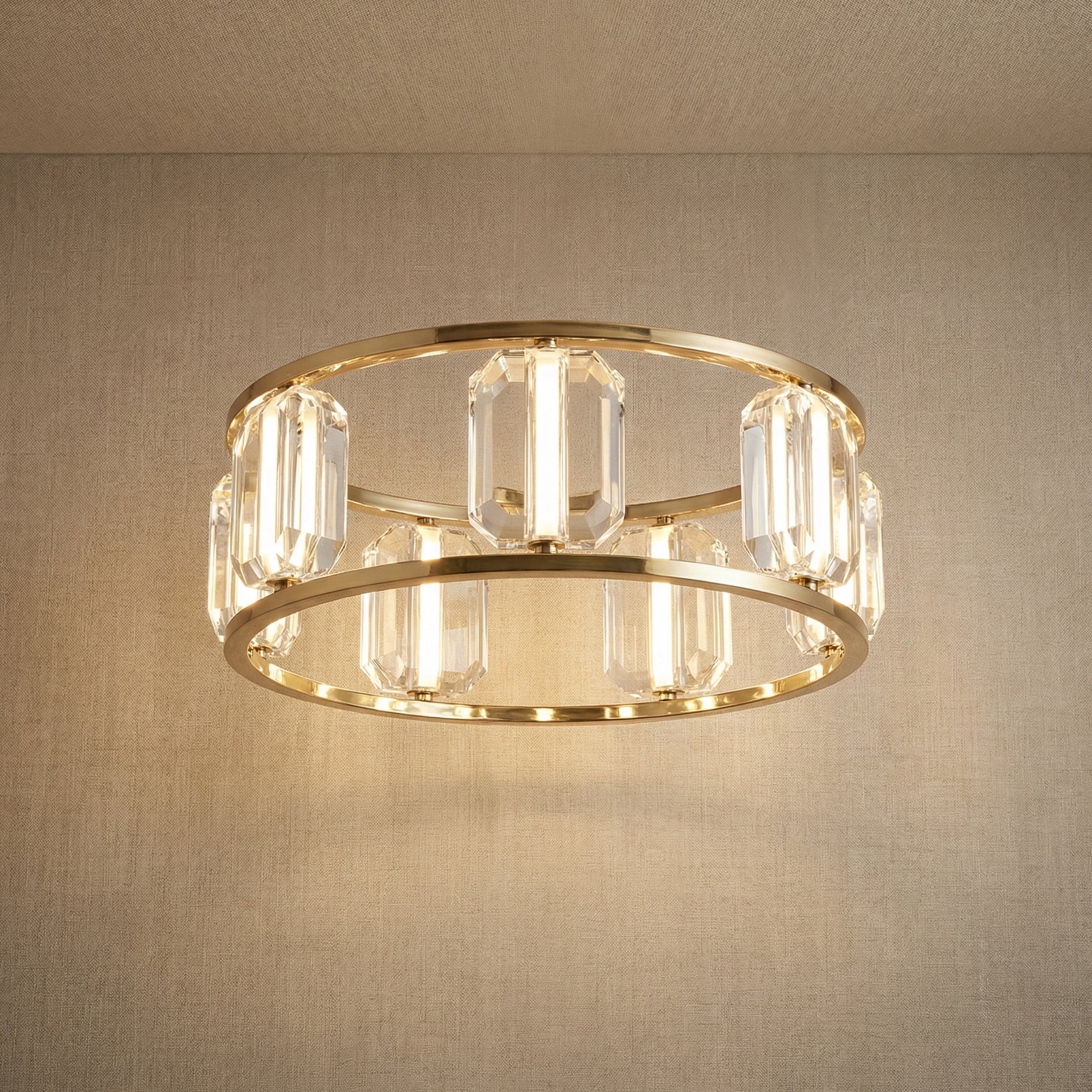 Yiosi Color Crystal Pendant Light - 24" (Dia 600mm)