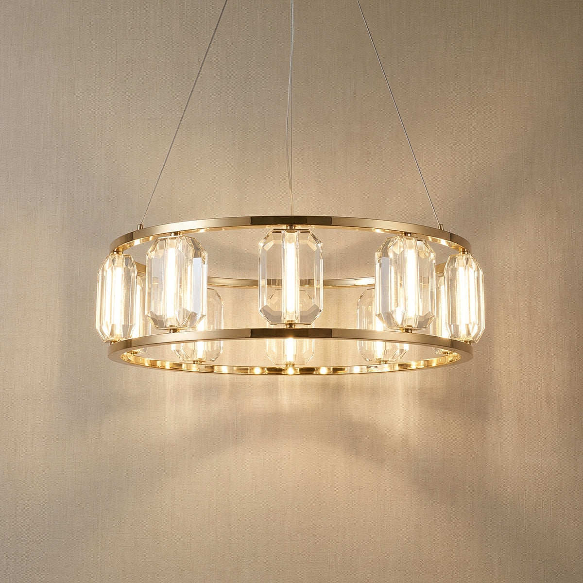Yiosi Color Crystal Pendant Light - 31" (Dia 800mm)