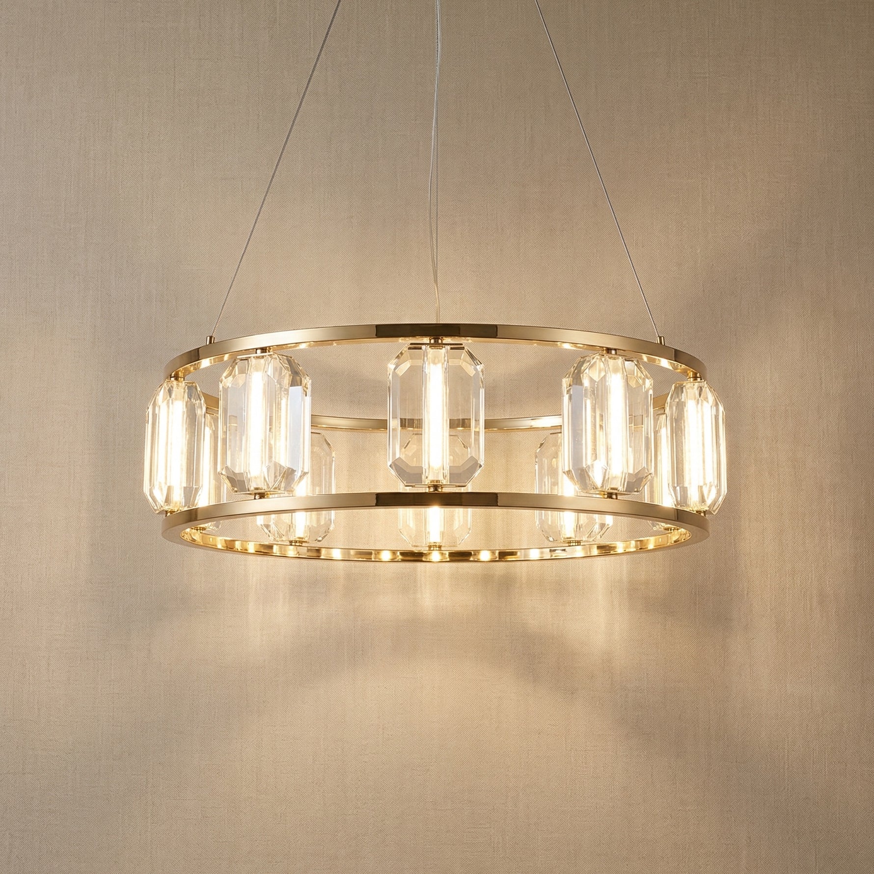 Yiosi Color Crystal Pendant Light - 31" (Dia 800mm)