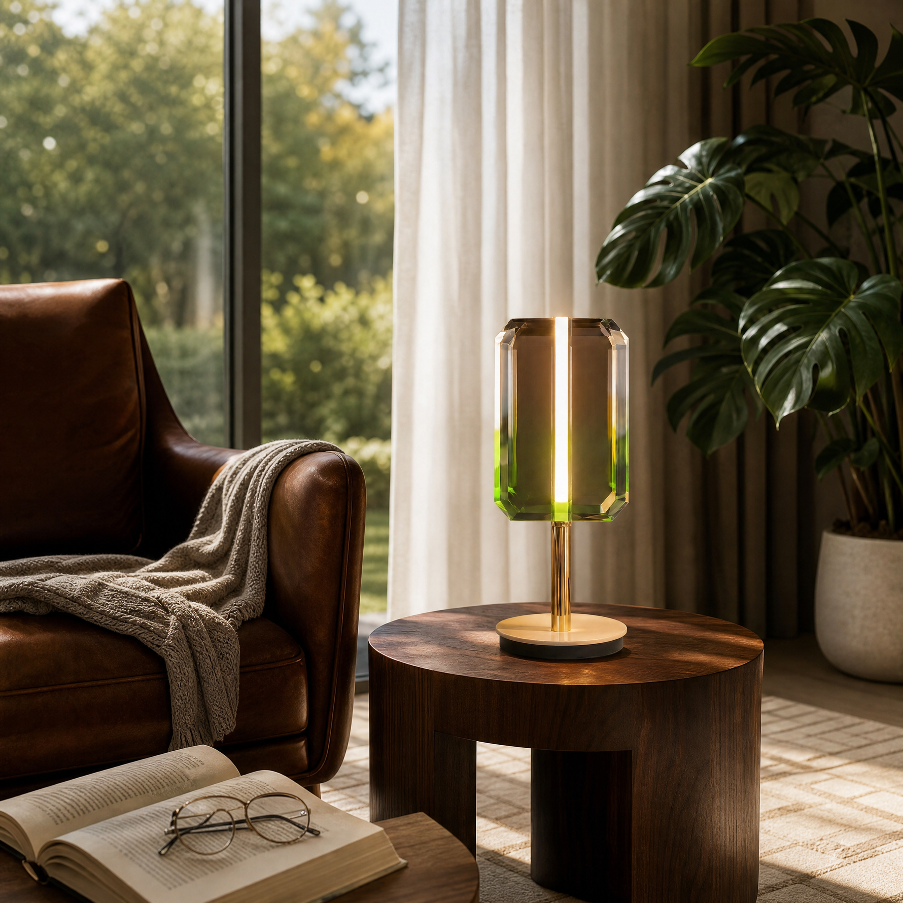 Yiosi Color Crystal Table Lamp 6" Style B