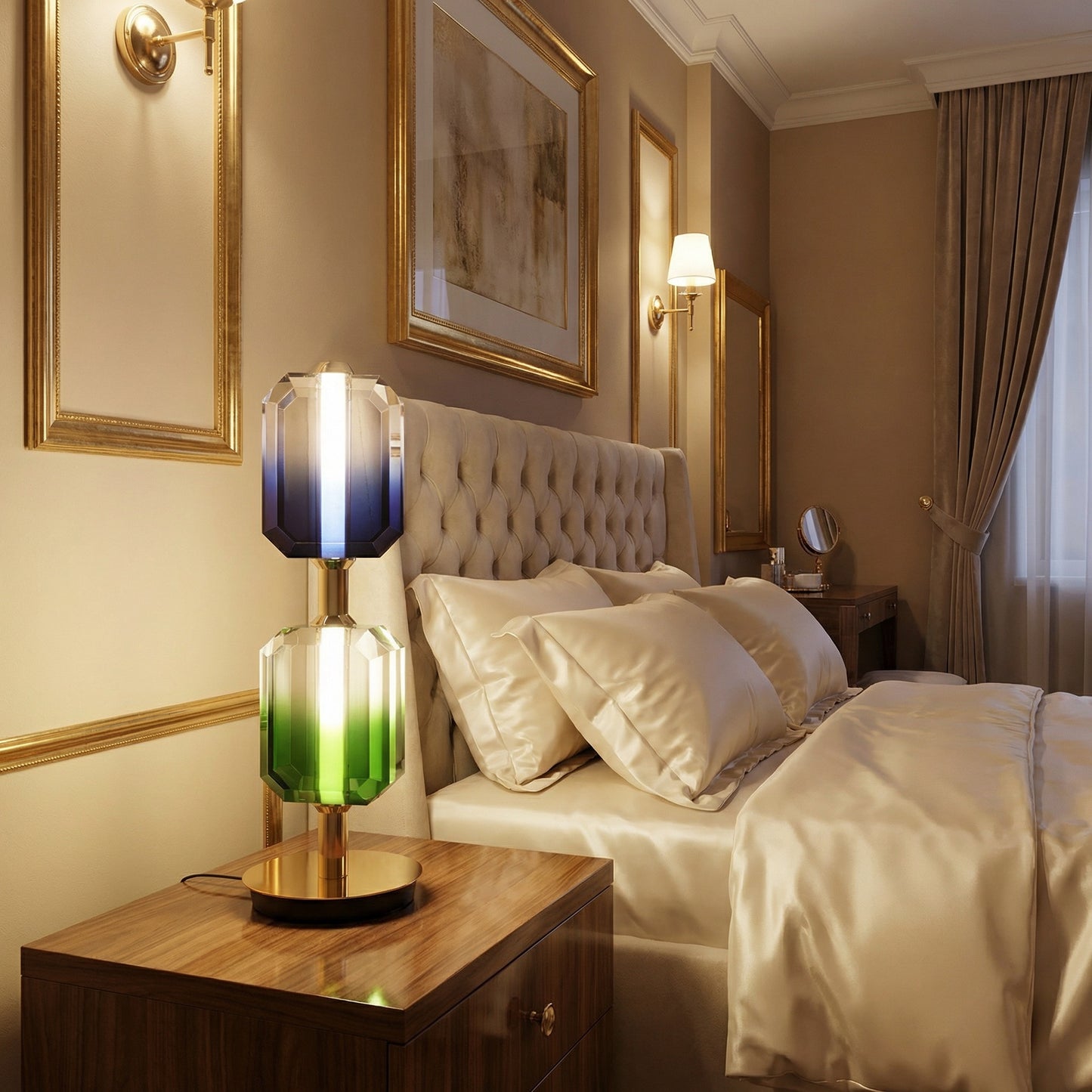 Yiosi Color Crystal Table Lamp 6" Style C - scene-1