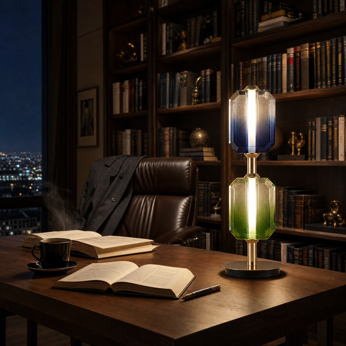 Yiosi Color Crystal Table Lamp 6" Style C