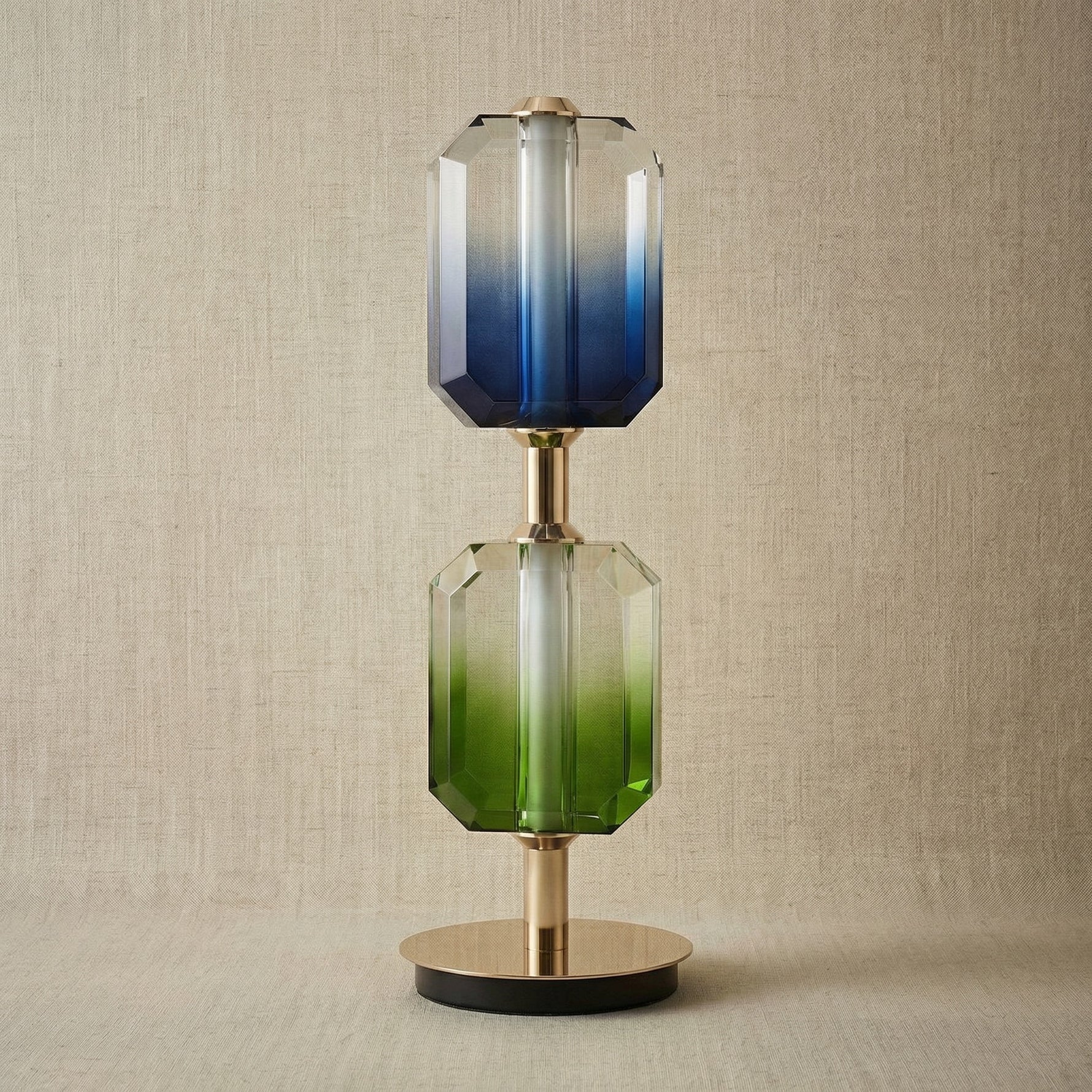 Yiosi Color Crystal Table Lamp 7" - dark