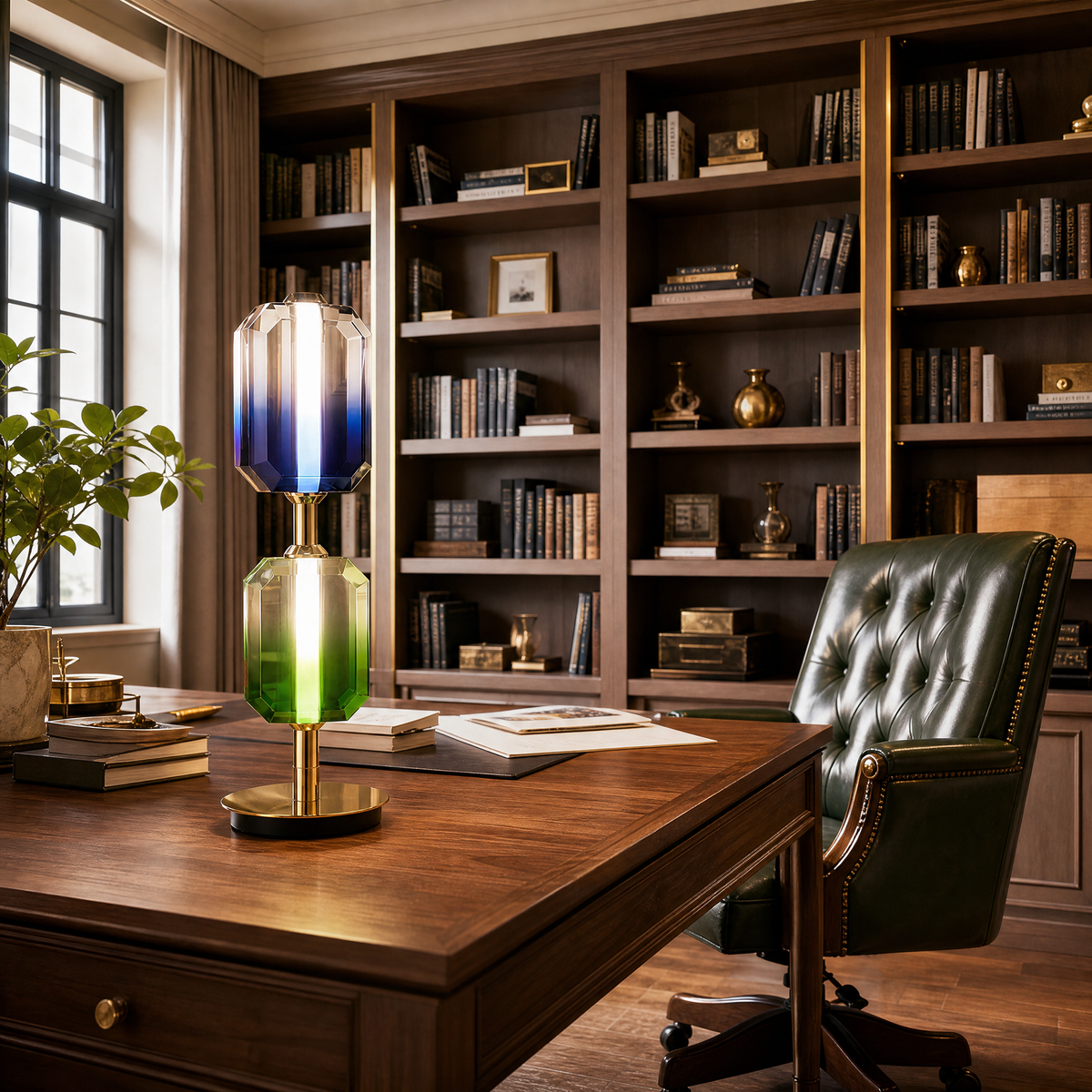 Yiosi Color Crystal Table Lamp 7"