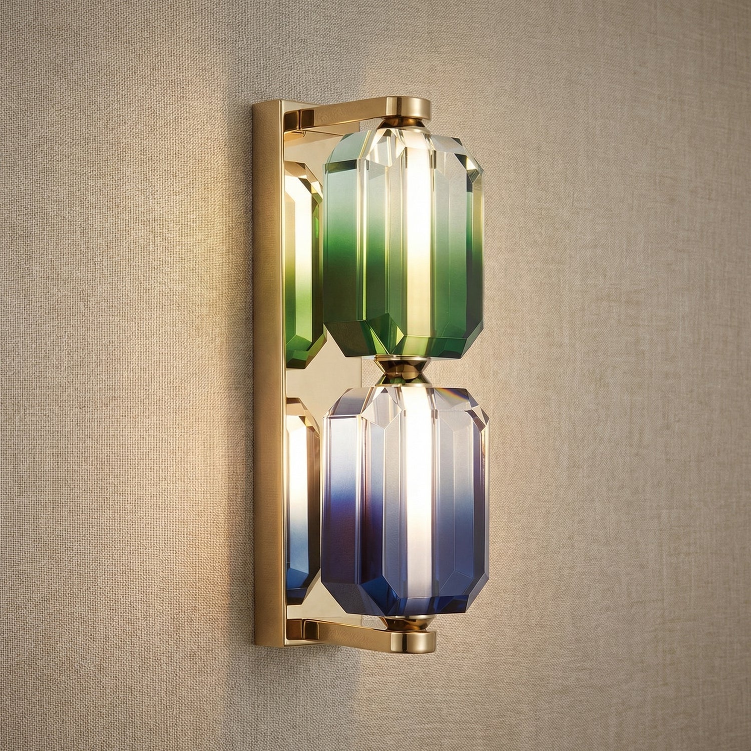Yiosi Color Crystal Wall Sconce 5" Style A - 5" Linear (L115mm)