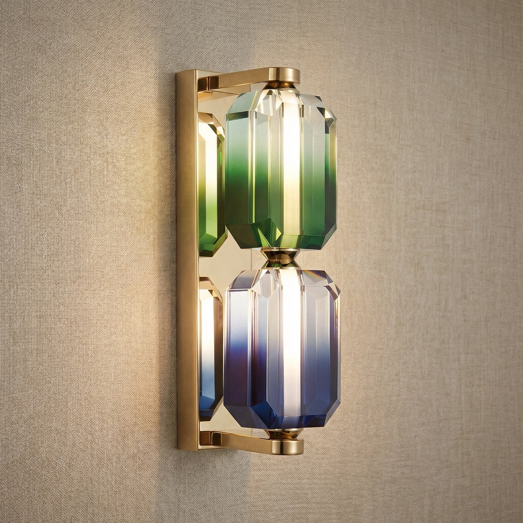 Yiosi Color Crystal Wall Sconce 5" Style A - 5" Linear (L115mm)