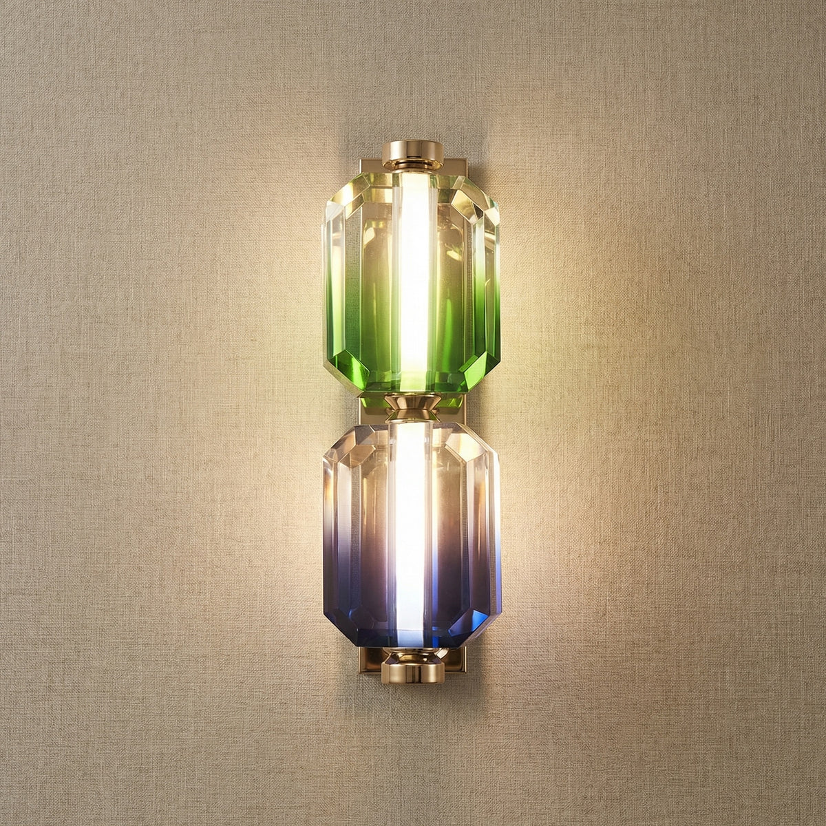 Yiosi Color Crystal Wall Sconce 5" Style B - 5" Linear (L115mm)