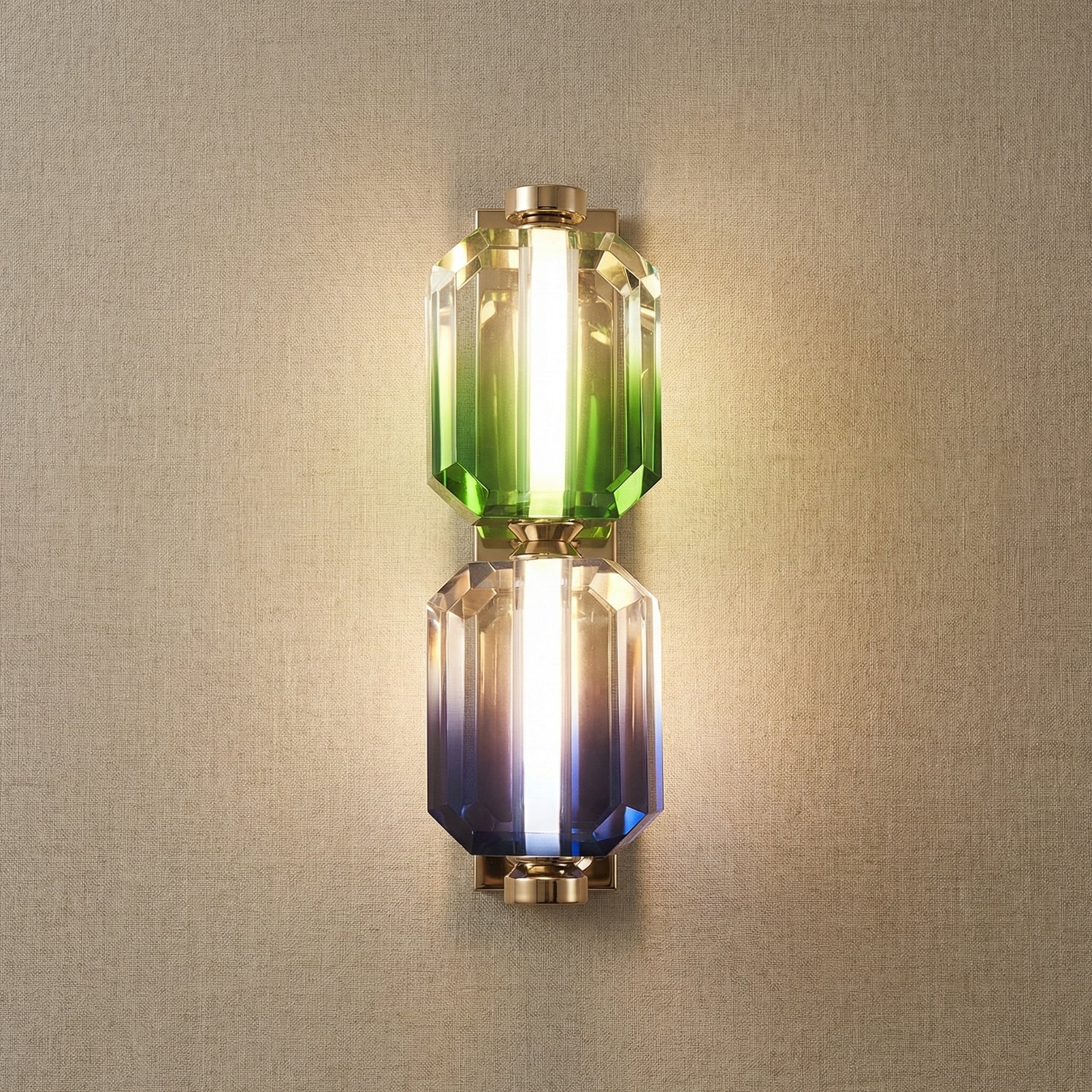 Yiosi Color Crystal Wall Sconce 5" Style B - 5" Linear (L115mm)