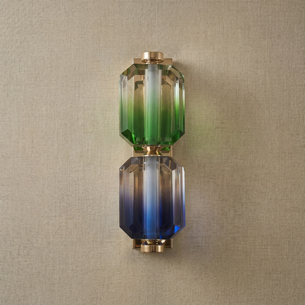Yiosi Color Crystal Wall Sconce 5" Style B - dark
