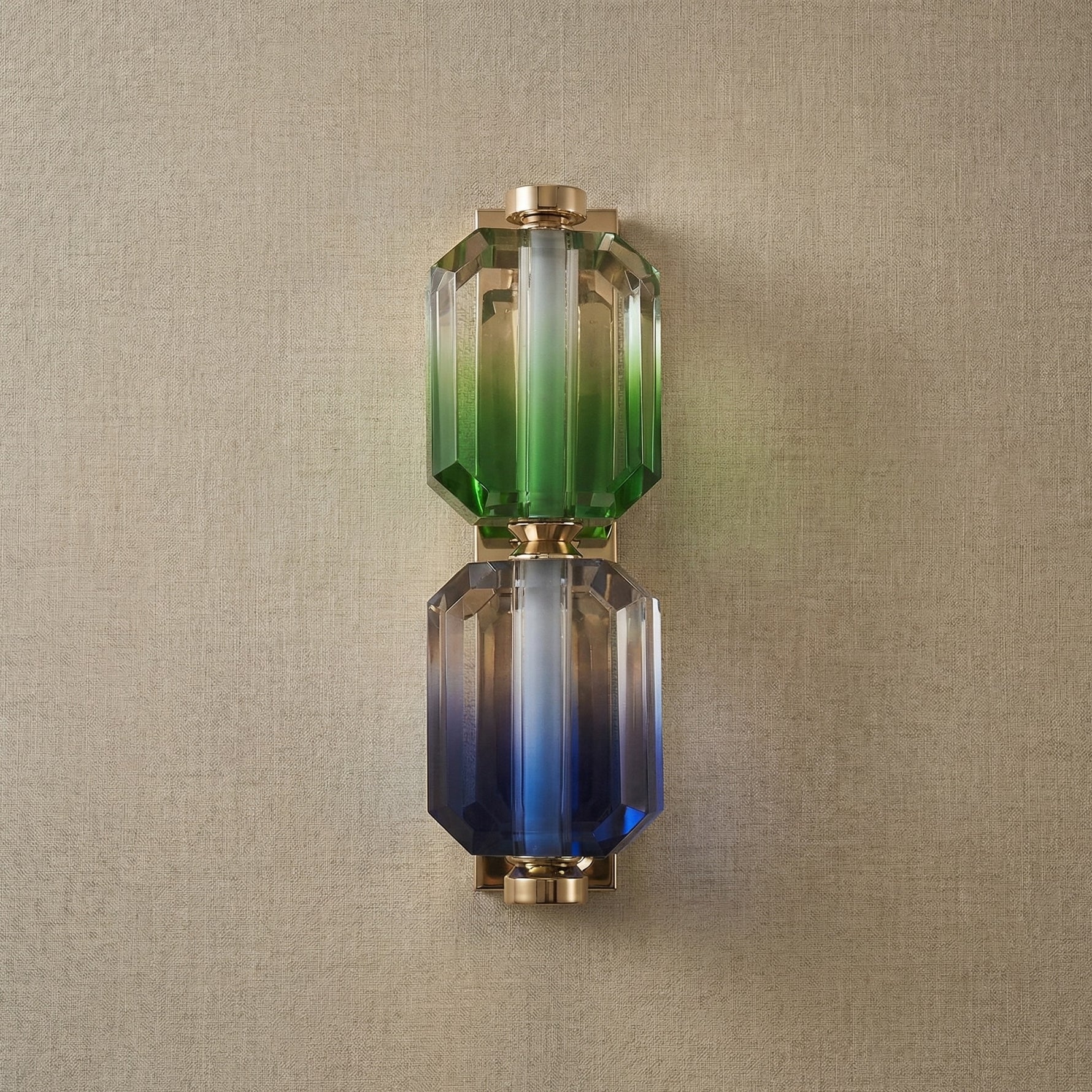Yiosi Color Crystal Wall Sconce 5" Style B - dark