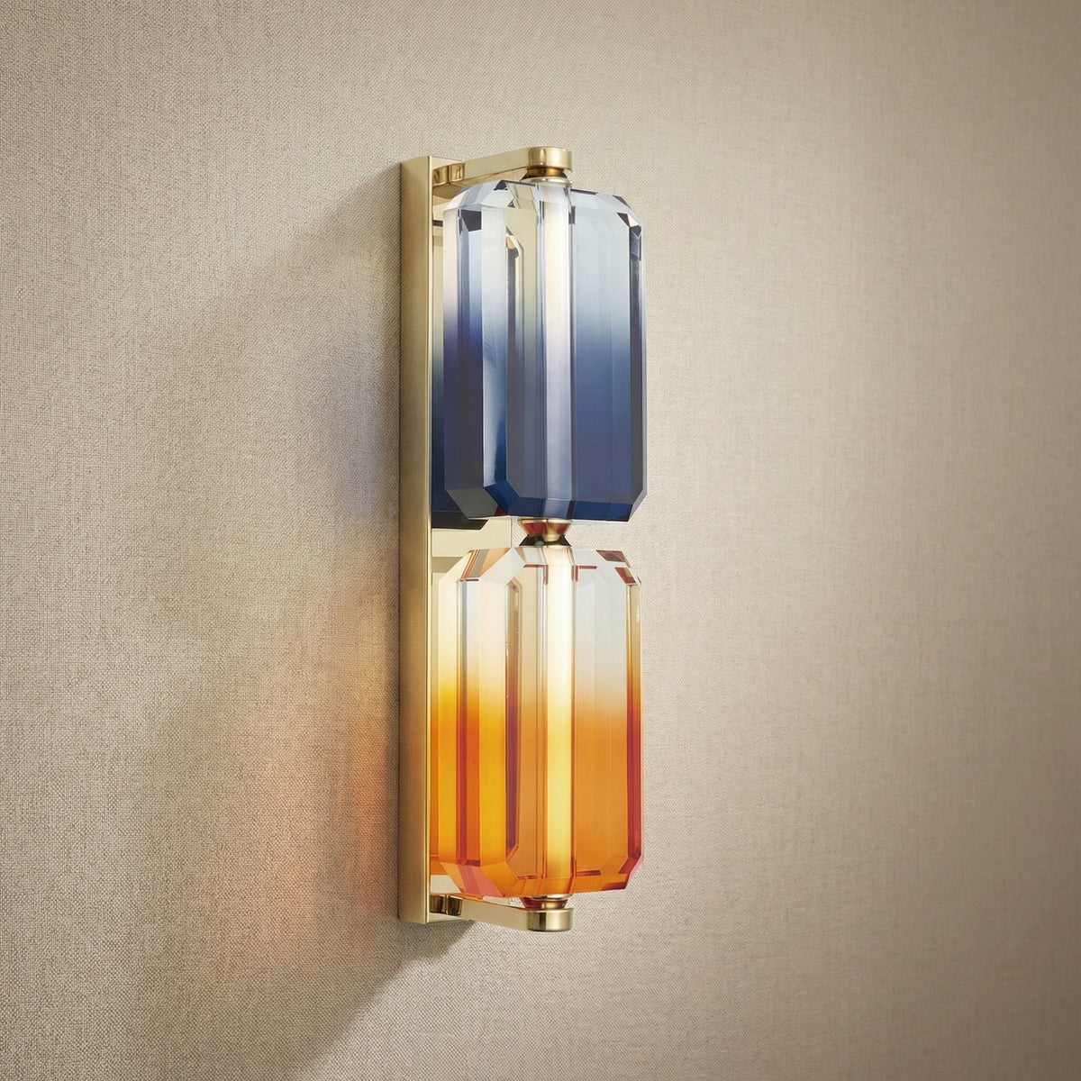 Yiosi Color Crystal Wall Sconce 6" Style A - 6" Linear (L150mm)