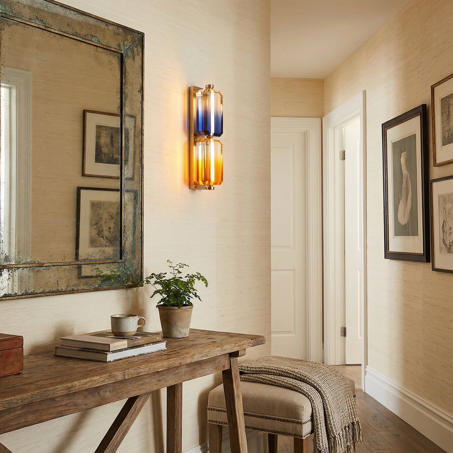 Yiosi Color Crystal Wall Sconce 6" Style B - scene-3