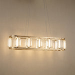 Yiosi Color Oval Crystal Pendant Light 47" - 47" Linear (L1200mm)