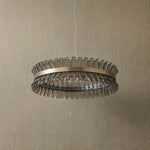 Yiosi Corset Glow Glass Pendant Light 39" - dark