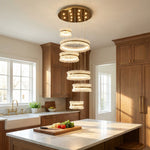 Yiosi Corset Glow Glass Pendant Light 39" - scene-2