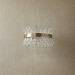 Yiosi Corset Glow Glass Pendant Light 39" - dark
