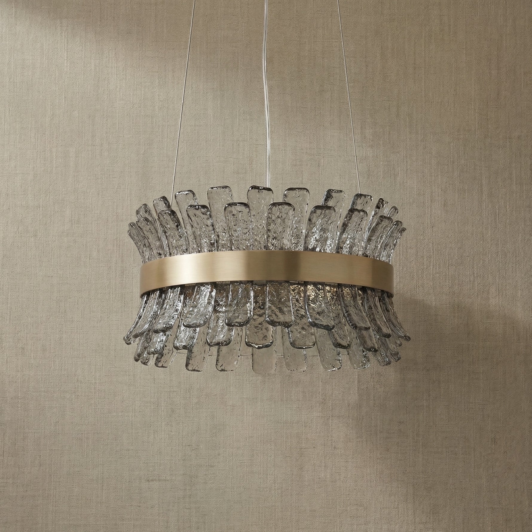 Yiosi Corset Glow Glass Pendant Light 39" - dark