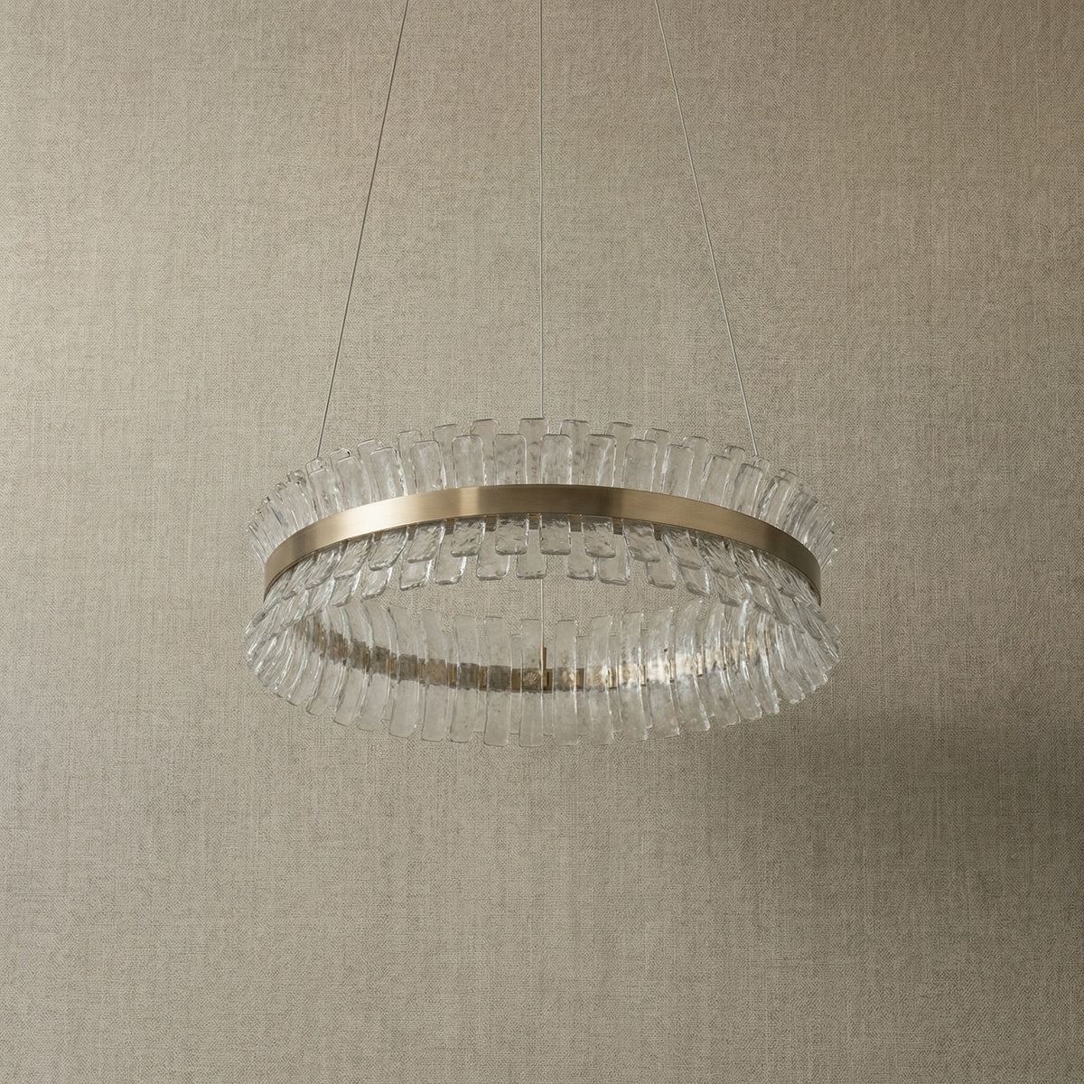 Yiosi Corset Glow Glass Pendant Light 39" - dark