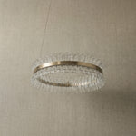 Yiosi Corset Glow Glass Pendant Light 39" - dark