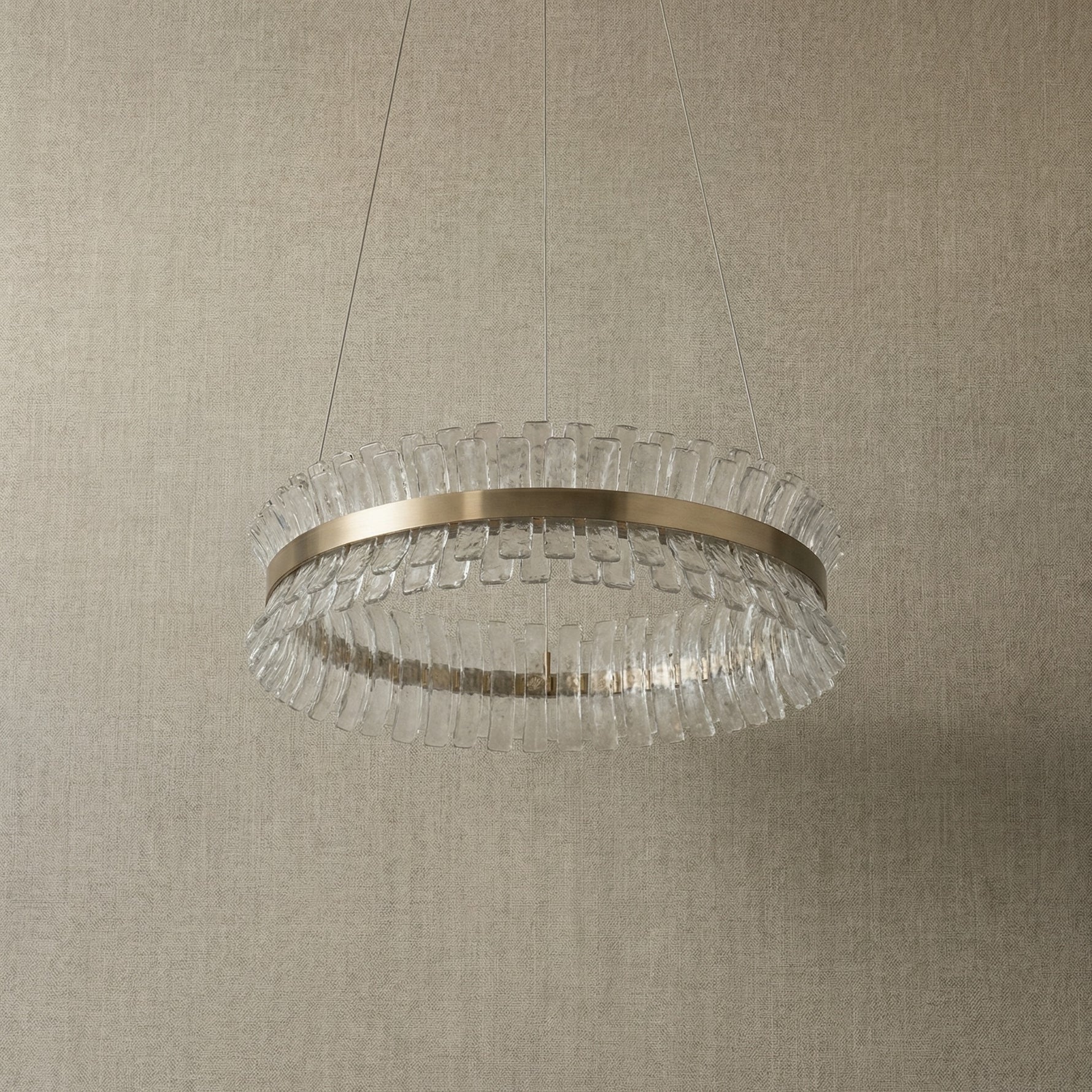 Yiosi Corset Glow Glass Pendant Light 39" - dark