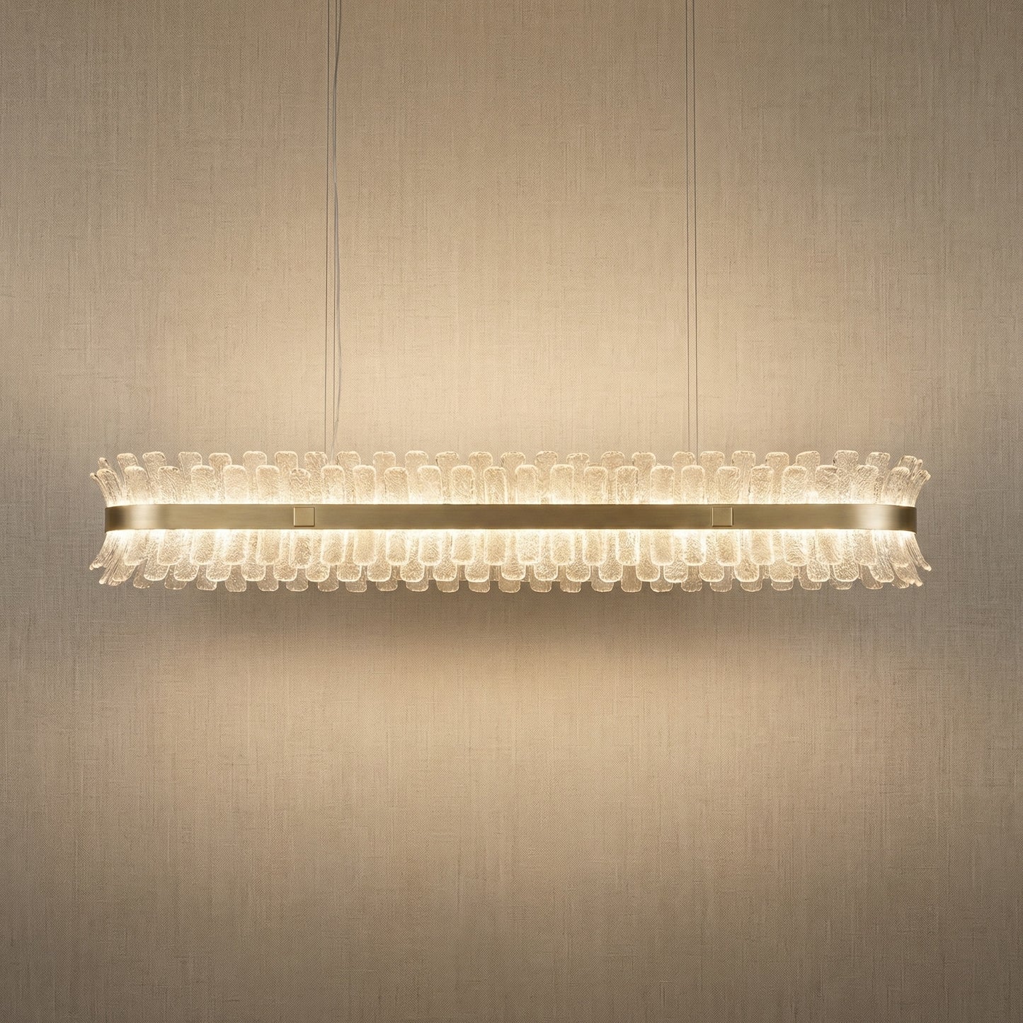 Yiosi Corset Glow Glass Pendant Light Style B - 47" (Dia 1200mm)