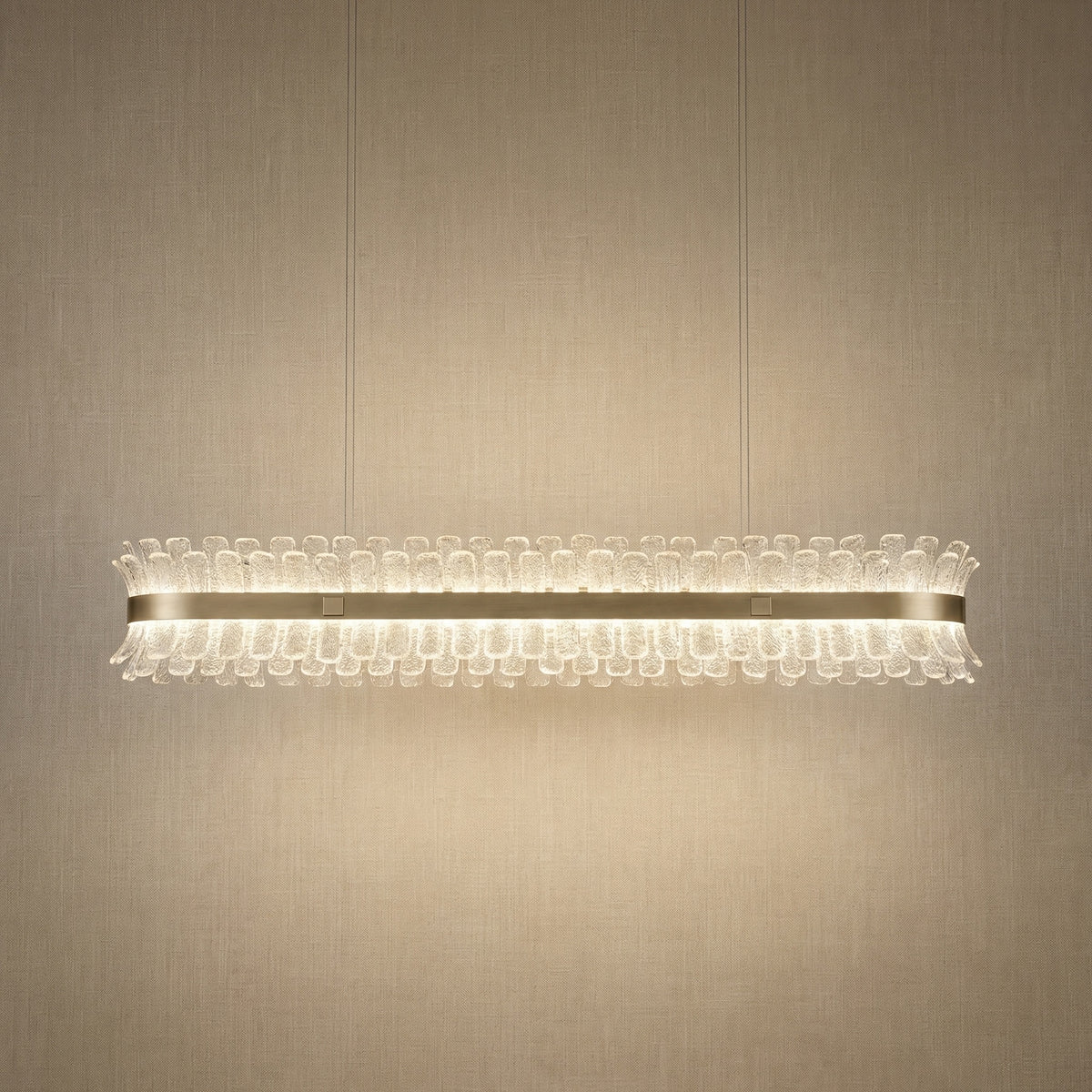 Yiosi Corset Glow Glass Pendant Light Style C - 59" (Dia 1500mm)