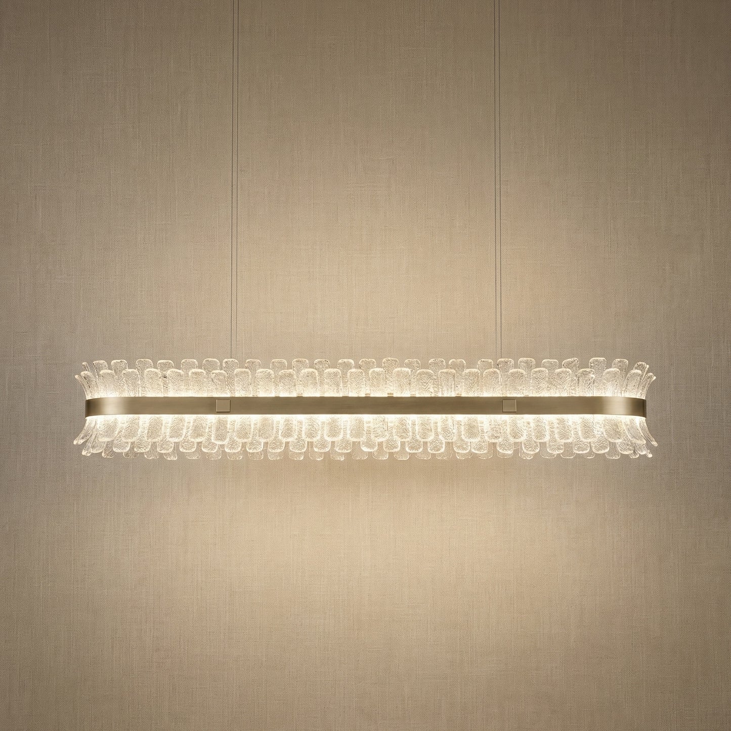 Yiosi Corset Glow Glass Pendant Light Style C - 59" (Dia 1500mm)